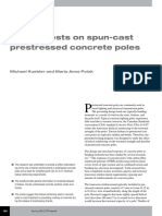 Torsion Tests On Spun-Cast Prestressed Concrete Poles