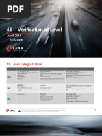 5S - Verification of Level: April 2018