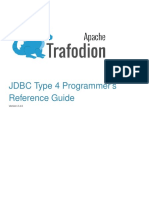 Trafodion JDBCT4 Reference Guide