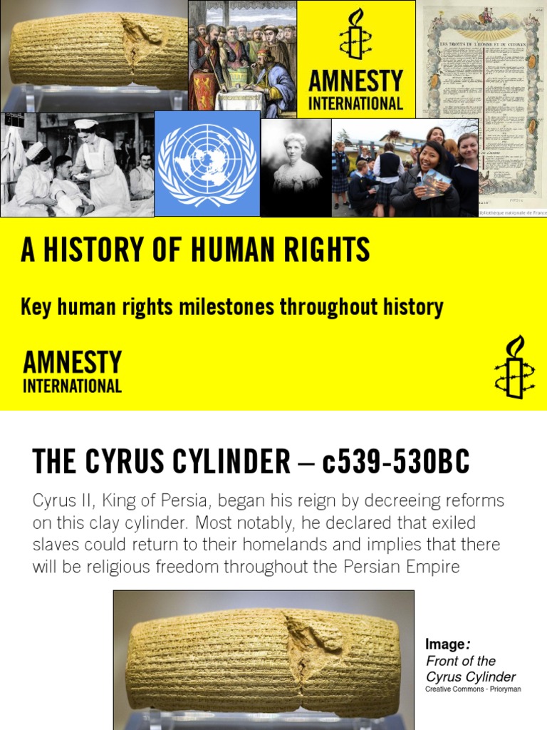 Key Milestones in Human Rights History | PDF | Magna Carta | Human Rights