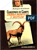 Cuadernos de Campo 07 F R de La Fuente Cabra Montesa y Muflon Marin 1978
