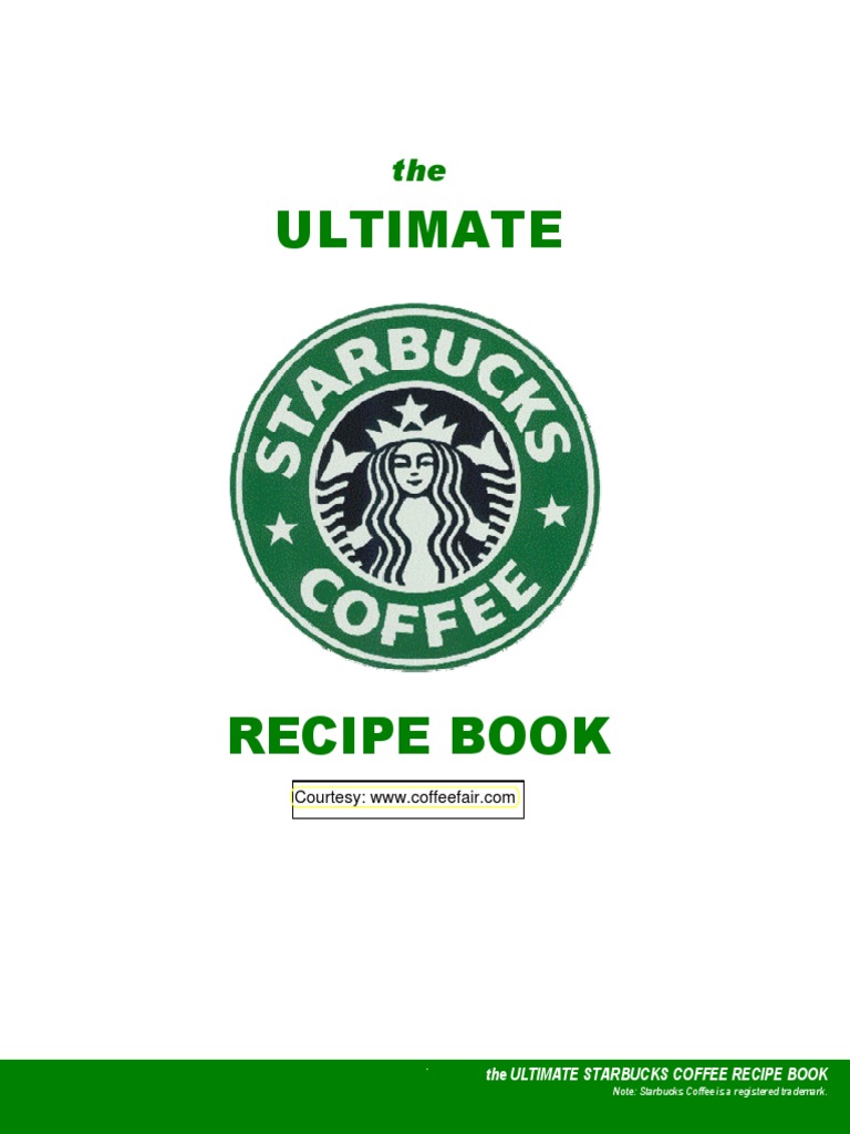 Starbucks coffee recipes pdf