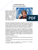 Informe Brundtland origen sustentabilidad