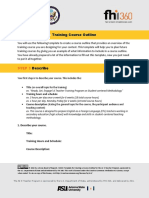 Module 3 - MOOC Template For Creating A Training Course Outline