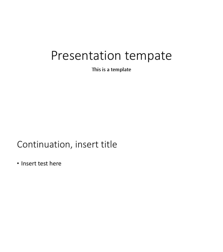 Presentation Template for Easy Use | PDF