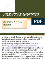 Creative Writing Slide 1