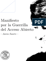 Manifiesto de La Guerrilla Por El Acceso Abierto