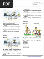 Charge - Interpretação de texto