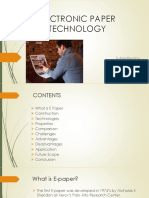 Electronic Paper Technology: Submitted By, Shilpa Sabu S7 Ece Mcet