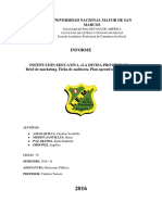 Brief Auditoria y Plan Comunicacional Informe Tornero