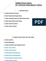 Administrasi Desa Berdasarkan Tupoksi