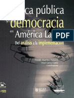 Políticas Publicas Democracia en América.