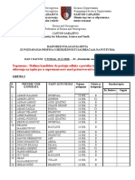 Raspored T 13-11-2018 Ju Studentski Centar Nedzarici