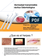 Herpes Transmisible en Practica Odontologica