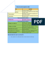 Estructura Del Programa Radial