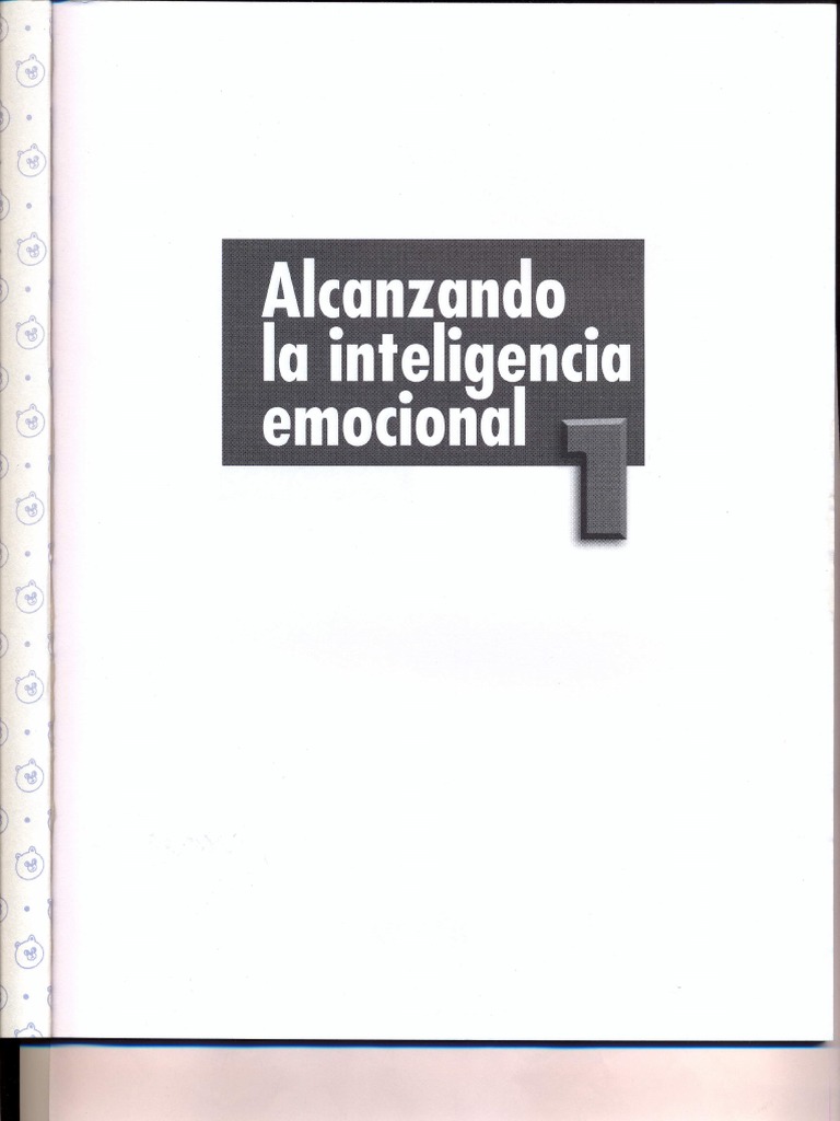 Alcanzando La Inteligencia Emocional 1 PDF | PDF