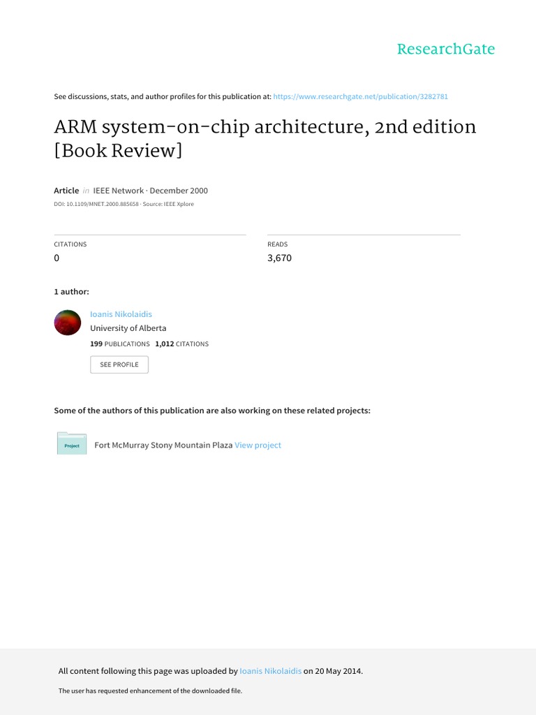 ARM SystemOnchip Architecture 2nd Edition Book R PDF Arm