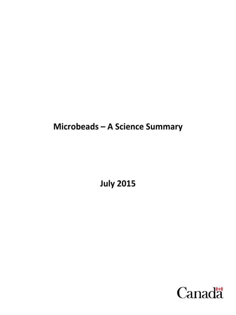 Microbeads: Environmental Impact Overview | PDF | Polymers | Plastic