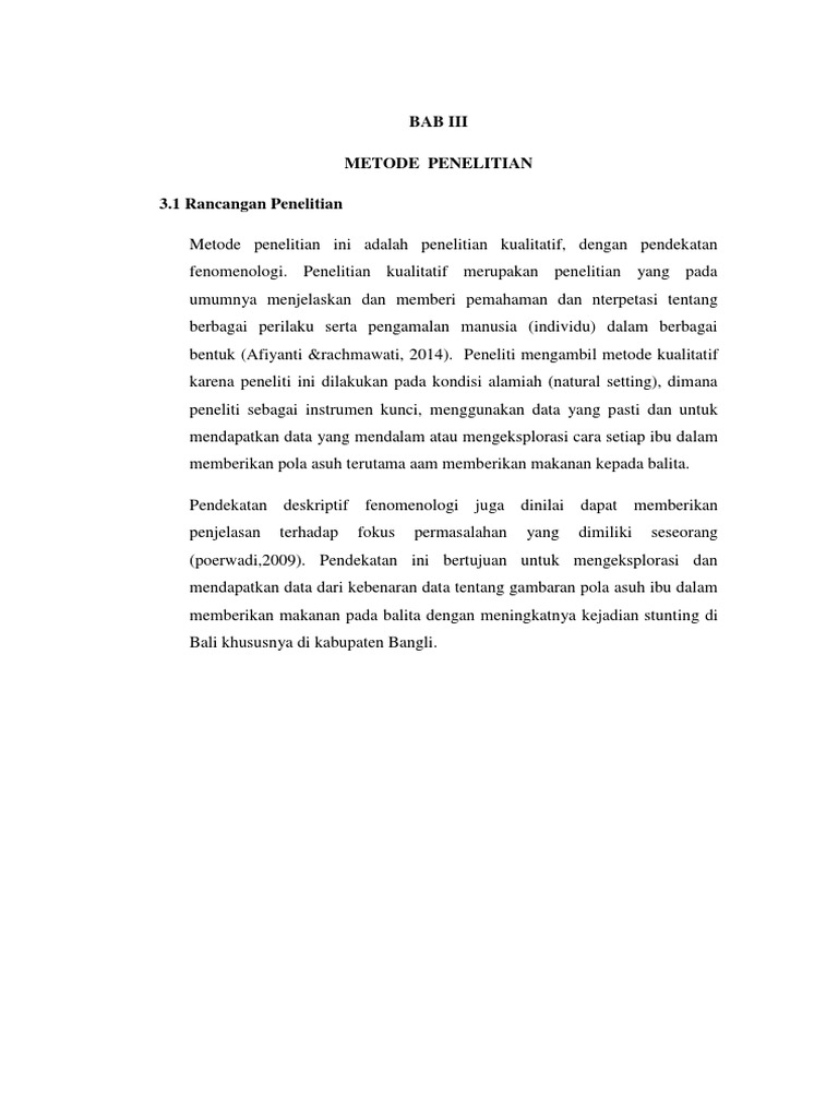 Bab Iii Stunting Pdf