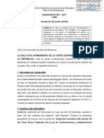Casación 491-2017 Lima Conciliación y Arbitraje en Las Contrataciones Con El Estado - Compilador José María Pacori Cari