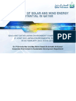 Assessment of Solar and Wind Energy in Qatar