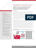 Megaraid® Cachecade® Pro 2.0 Read/Write Caching Software: Reduce Latency Bottlenecks For Server-Based HDD Volumes