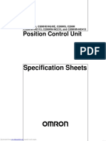 Position Control Unit: Specification Sheets