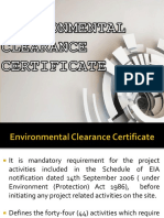 Environmental Clearance Certificate 1