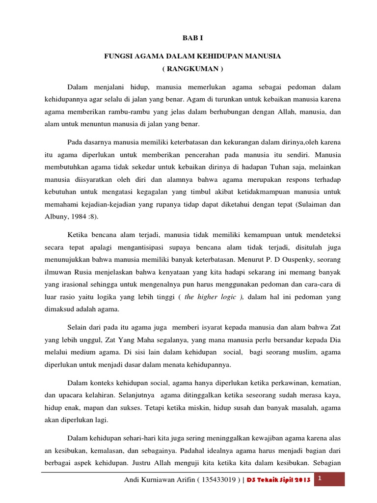 Rangkuman Agama Pdf