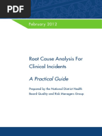 Root Cause Analysis For Clinical Incidents Feb 12