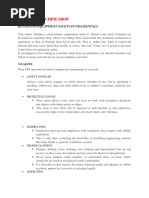 Workshop Safety Rules | PDF | Personal Protective Equipment | Safety