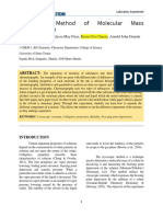 Cryoscopic Method of Molecular Mass Determination