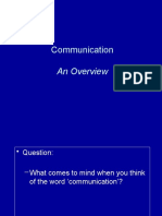 Communicaton An Overview
