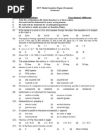 EKT Model Question Paper (Computer Science) - I To II