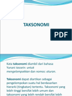 Prinsip Dasar Taksonomi