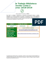 2018 2019 Plan Biblioteca CEIP Bartolome Flores