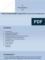 A Presentation On: "Multi-Terminal High Voltage Direct Current Transmission"