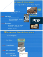 Elements of Form Defining Space in Architecture