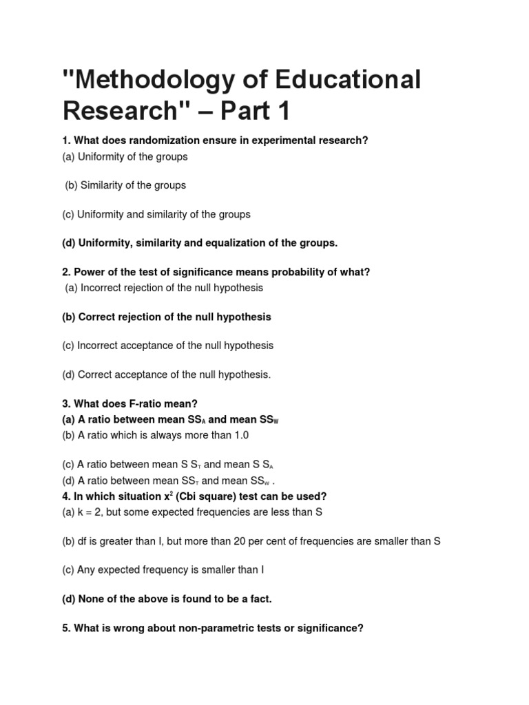 Methodology Of Educational Research Pdf Analysis Of Variance