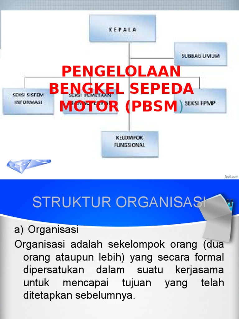 Pengelolaan Bengkel Sepeda Motor Pbsm