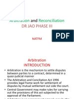 Arbitration and Reconciliationjkjjk