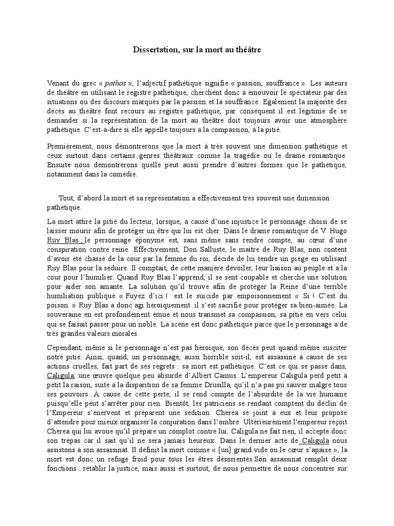 Dm Francais Dissertation Pdf Comedie Theatre