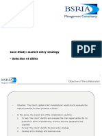 Case Study: Market Entry Strategy - Selection of Slides
