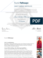 ines de la morena 27s community service certificate