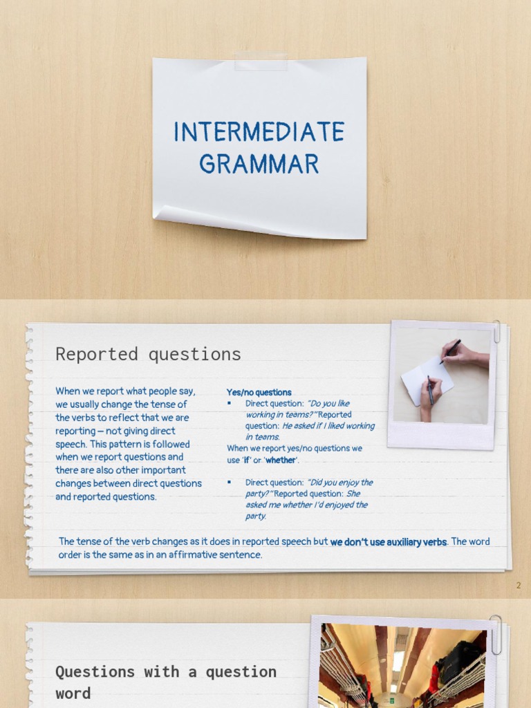 Intermediate Grammar | PDF | Question | Color