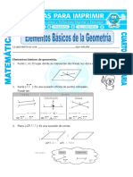 Elementos Basicos de La Geometria para Cuarto de Primaria