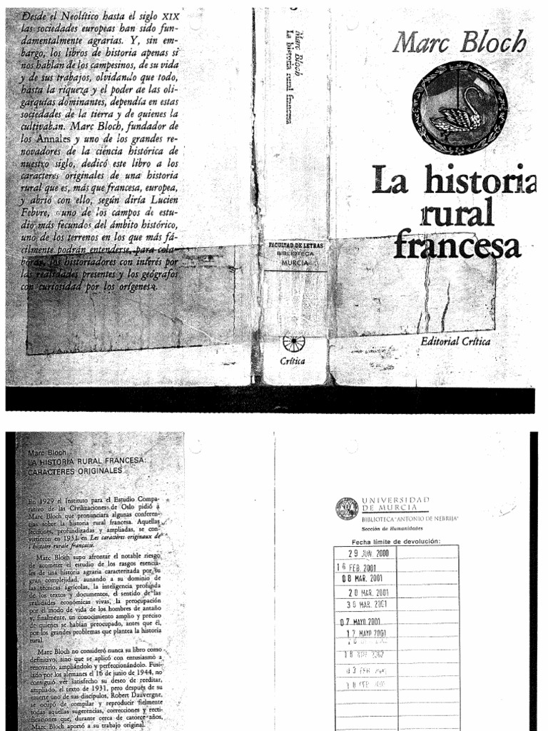 Marc Bloch - La Historia Rural Francesa PDF | PDF