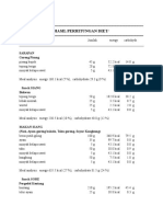 Hasil Perhitungan Diet/: Evaluasi Hari 1