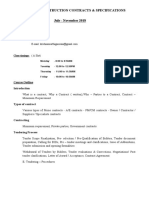 Ce 6010 - Construction Contracts & Specifications July - November 2018