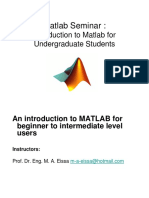 1MATLAB Seminar Eissa